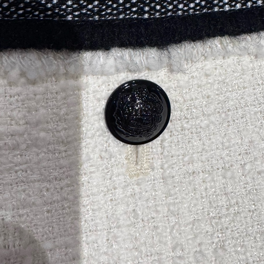 Tweed White and Black Lady Jacket from Talbot’s Sz 14 Petite - Picture 7 of 9